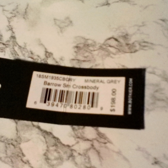 NWT "Rare Find" Botkier Small Barrow leather Crossbody bag Mineral grey - Picture 14 of 16